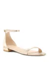 Stuart Weitzman Women's Nudist Sandals In Light Gold