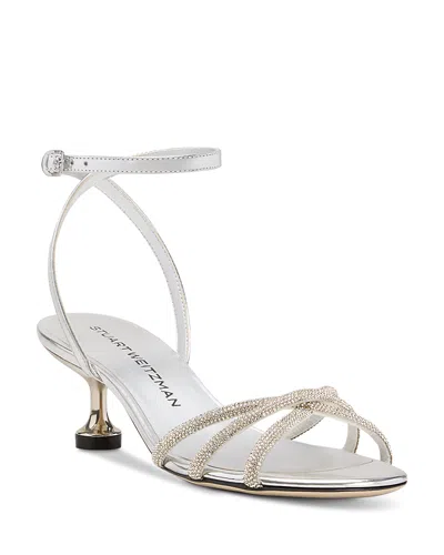 Stuart Weitzman Women's Nudist Sandals In Metallic