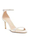 Stuart Weitzman Nudistcurve Ankle Strap Sandal In Clear
