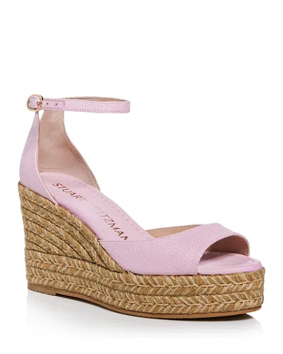 Stuart Weitzman Women's Nudistia Espadrille Wedge Sandals In Ballet