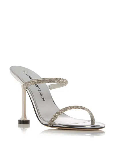 Stuart Weitzman Women's Nudistini Embellished Sandals In Metallic
