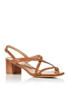 Stuart Weitzman Women's Oasis 50 Block Sandals In Tan