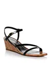 Stuart Weitzman Women's Oasis 50 Wedge Sandals In Black