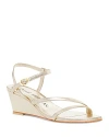 Stuart Weitzman Women's Oasis 50 Wedge Sandals In Silver