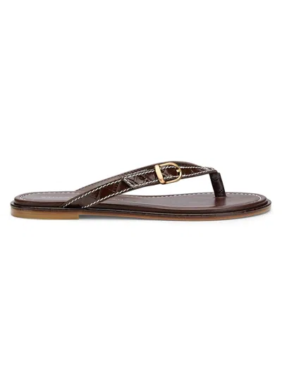 Stuart Weitzman Women's Park Leather Sandals In Animal Print