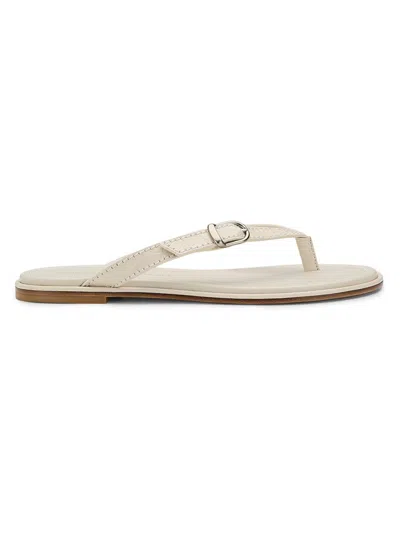 Stuart Weitzman Park Leather Thong Sandals In Multi
