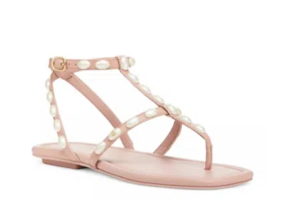 Stuart Weitzman Women's Pearlita Embellished High Heel Slide Sandals In Clay In Pink