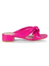 Stuart Weitzman Playa 35 Knot Slide Sandal In Peonia