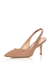 STUART WEITZMAN WOMEN'S POINTED TOE 75 SLINGBACK HIGH HEEL PUMPS