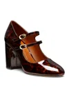 Stuart Weitzman Women's Posh 85 Mary Jane Pumps In Dark Brown