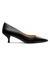 Stuart Weitzman Women's Power 50mm Leather Pumps In Black