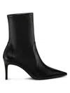 Stuart Weitzman 75mm Stuart Power Zip-detail Pointed-toe Boots In Black