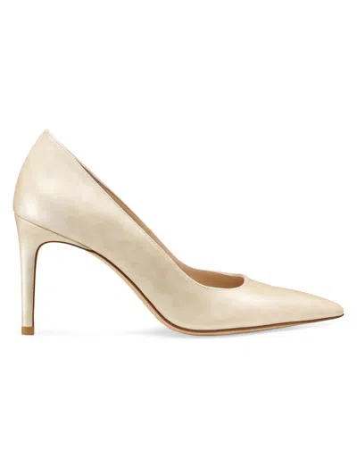 STUART WEITZMAN WOMEN'S POWER 85MM LEATHER PUMPS