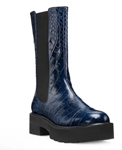 Stuart Weitzman Women's Presley Ultralift Chelsea Boot In Navy In Blue