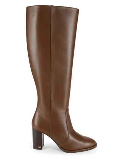 Stuart Weitzman Women's Ryland 76mm Leather Knee Boots In Black