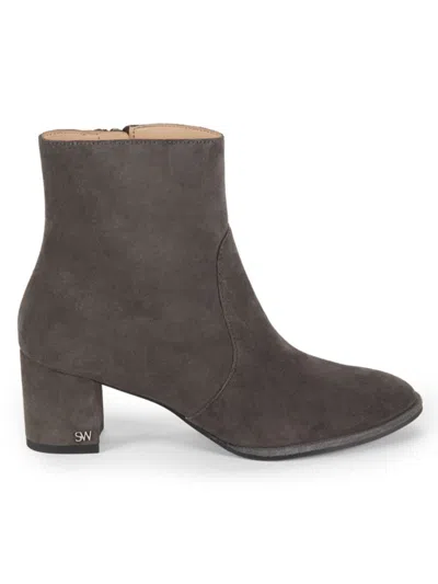 Stuart Weitzman Women's Ryland Suede Block Ankle Boots In Nougat