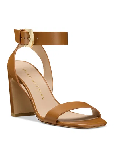 Stuart Weitzman Sai Ankle Strap Sandal In Brown