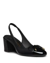 Stuart Weitzman Women's Sleek Bow 50 Slingback Pumps In Black