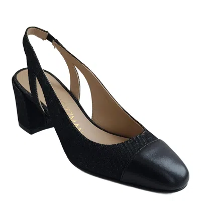 STUART WEITZMAN WOMEN'S SLEEK SLINGBACK SANDAL IN BLACK