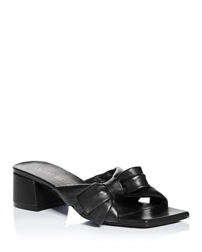 Stuart Weitzman Sofia Bow-tie High-heeled Sandals In Black