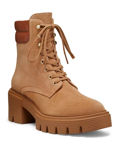 Stuart Weitzman Soho Hiking Boot In New Camel Tonal/bridle Brown