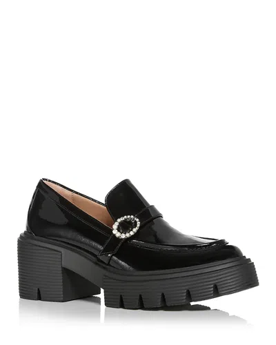 Stuart Weitzman Women's Soho Leighton Loafers In Black