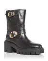 Stuart Weitzman Soho Moto Bootie In Black
