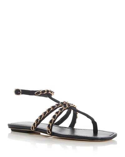 Stuart Weitzman Soluxe Crystal Suede Sandals In Black