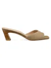 Stuart Weitzman 50mm Stassi Suede Mules In Green
