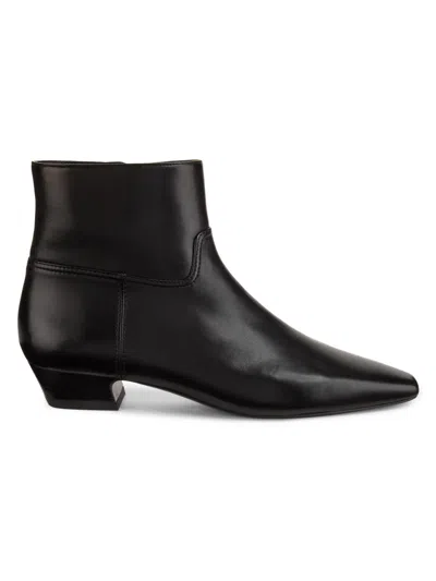 Stuart Weitzman Women's Stassi Leather Ankle Boots In Black