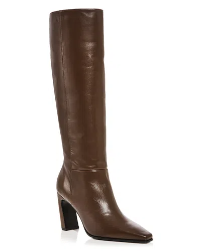 Stuart Weitzman Women's Stassi Leather Knee High Boots In Brown