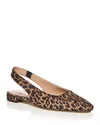 Stuart Weitzman Women's Stassi Slingback Flats In Animal Print