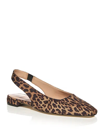 Stuart Weitzman Women's Stassi Slingback Flats In Animal Print