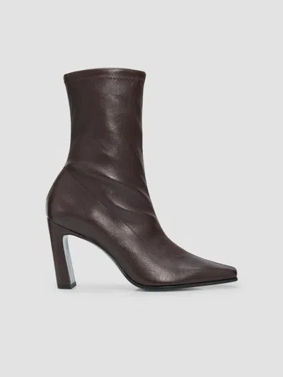 Stuart Weitzman Stassi Stretch 85mm Booties In Burgundy