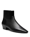 Stuart Weitzman Women's Stassi Zip Booties In Black
