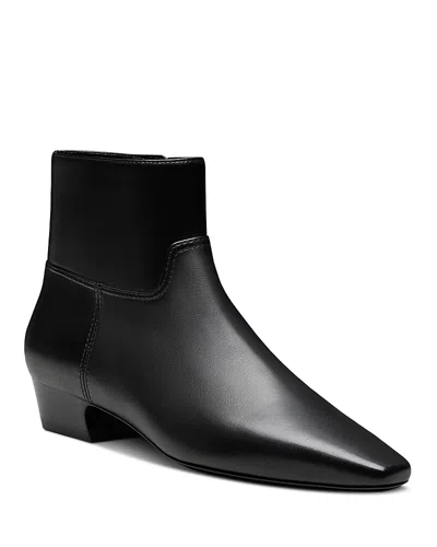 Stuart Weitzman Women's Stassi Zip Booties In Black