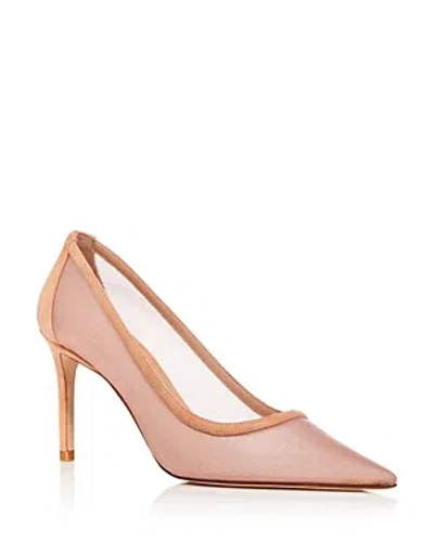 Stuart Weitzman Women's Stuart 85 Mesh Pumps In Brown