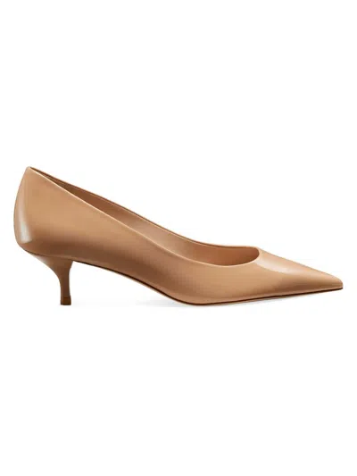 STUART WEITZMAN WOMEN'S STUART POWER 50MM PATENT LEATHER PUMPS