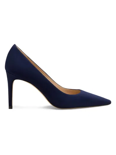 STUART WEITZMAN WOMEN'S STUART POWER 85 85MM SUEDE PUMPS