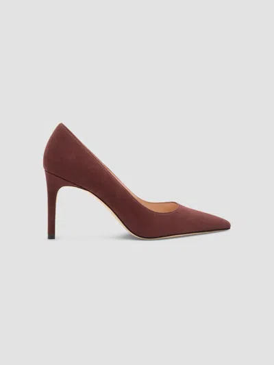 Stuart Weitzman Women's Stuart Power 85 85mm Suede Pumps In Dark Oak