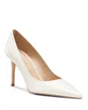 Stuart Weitzman Pointed Toe Leather Stiletto Heel Pumps