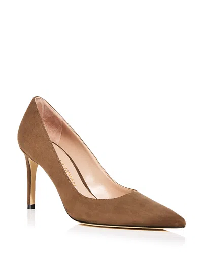 Stuart Weitzman Women's Stuart Power 85 Pumps In Brown