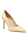 Stuart Weitzman Stuart Power 85 Pump In Lemon Chiffron