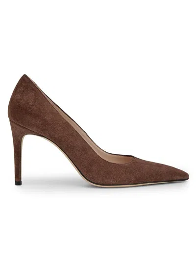 Stuart Weitzman 85mm Stuart Power Suede Pumps In Multi