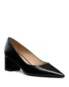 Stuart Weitzman Stuart Power 50 Block Heel Pump In Black