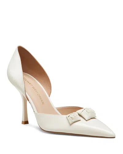 Stuart Weitzman Women's Stuart Rosie D'orsay 85 Pumps In Cream