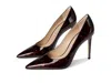 Stuart Weitzman 75mm Stuart Power Pointed-toe Stiletto Pumps In Brown