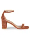 Stuart Weitzman Nudistcurve 75 Suede Sandal In Cappuccino