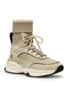 Stuart Weitzman High Top Sneaker In Neutral