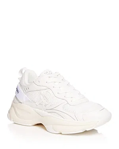 Stuart Weitzman Women's Sw Lace Up Training Sneakers In White